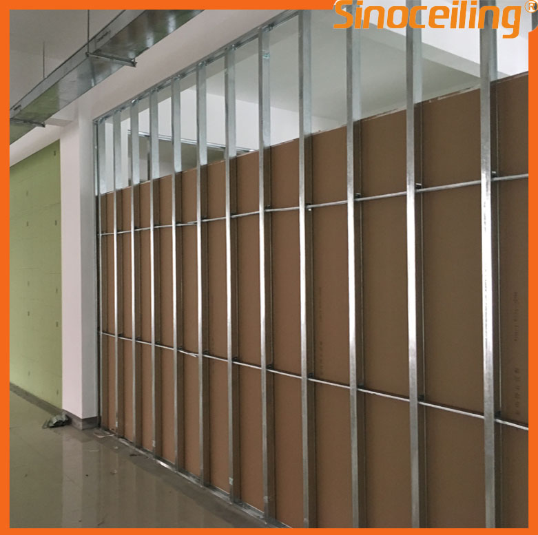 Install of gypsum partition system(图1)