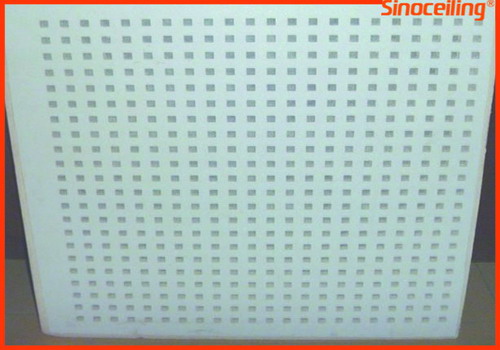 perforated gypsum tile,10mm square hole
