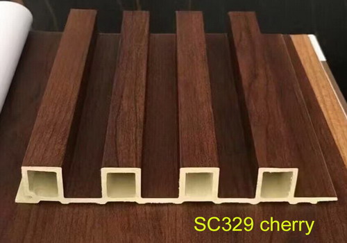 4 strips cherry,wpc wall panel