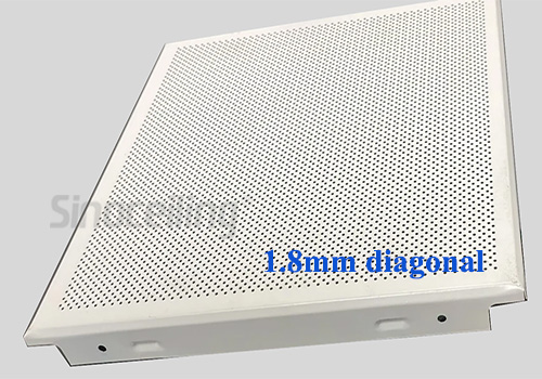 clip-in metal ceiling tile,1.8mm perforation