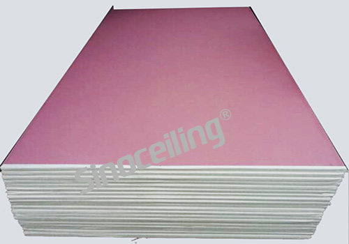 9.5mm fireproof gypsum board,square