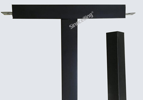 T24 black ceiling grids