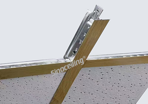 wood coating tee grids installation