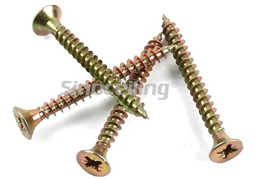 chipboard screws yellow zinc