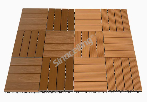 waterproof wpc floor tile for outdoor diy flooring