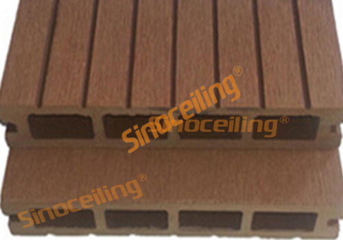 wood plasitc composite deck flooring