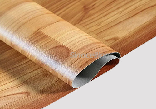 pvc flooring embossed backing